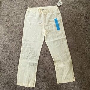 Size L: Ellen Tracy Linen Pants